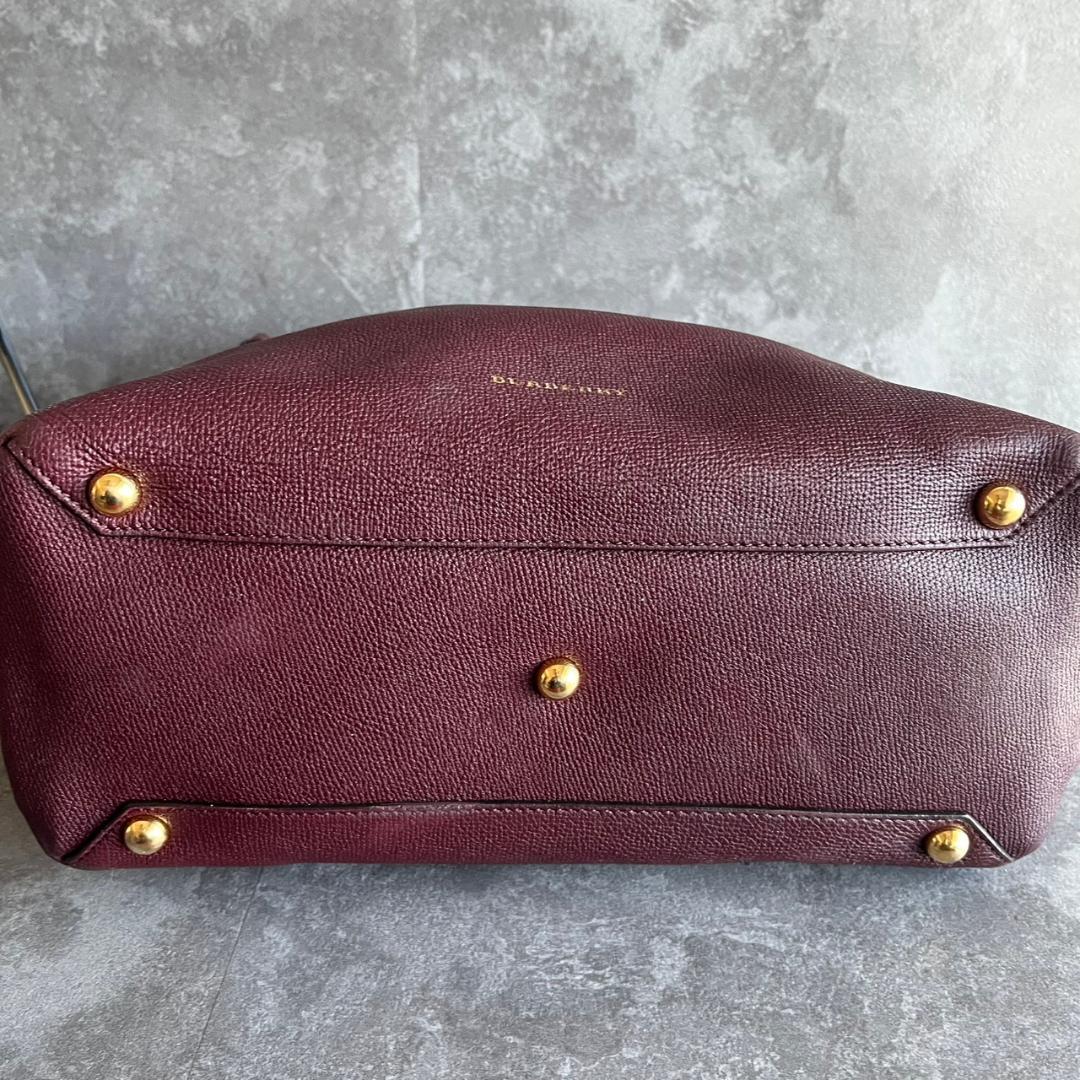 ⭐️BURBERRY⭐️バーバリー バナーバッグ ミディアム ボルドー レザー