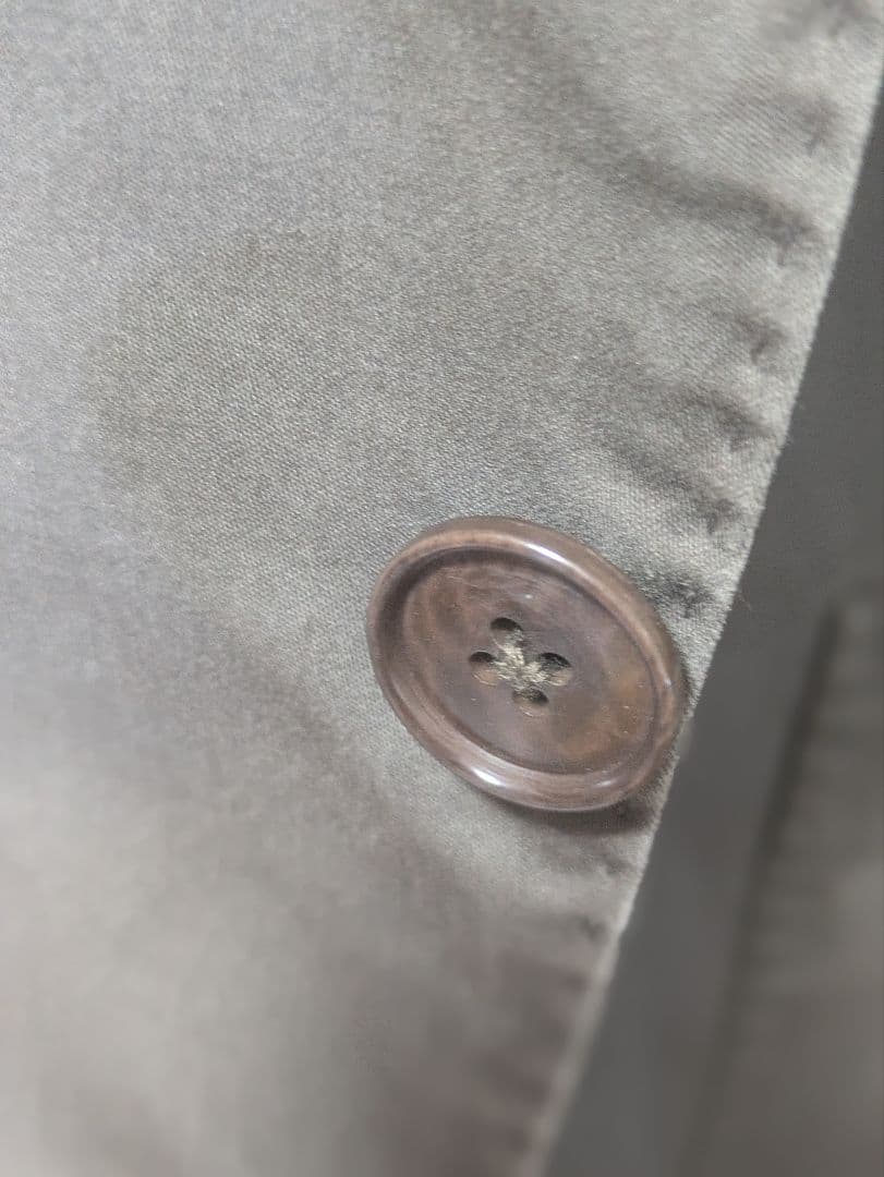 ★ラルディーニ メンズテーラードジャケット 46 綿 カーキ 本切羽