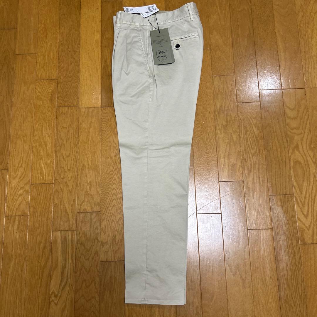 最終値下げ【新品未使用】INCOTEXギャバコットン 2プリーツテーパード チノ