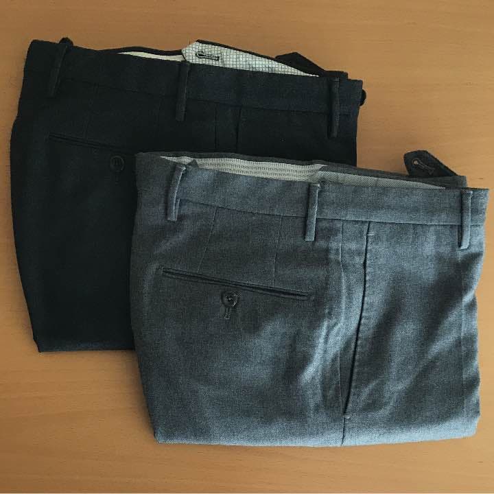 Incotex インコテックス 44 ダーク&ミディアムグレー 2本 J35