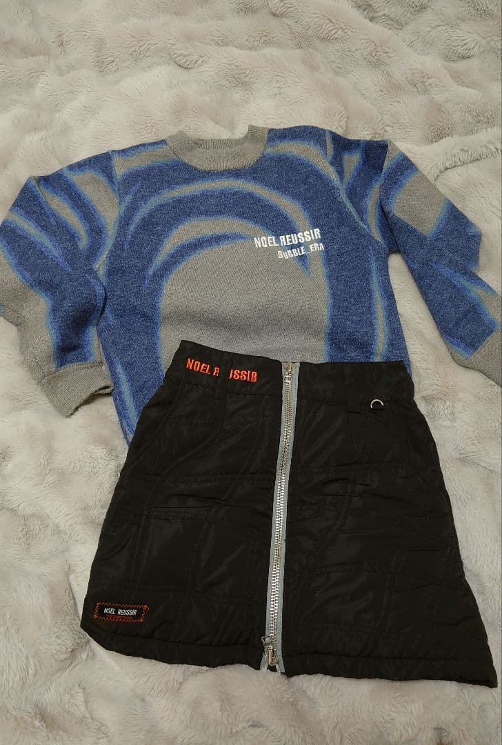 【美品】NOEL REUSSIR セーター＆スカート　セット　防風　中綿