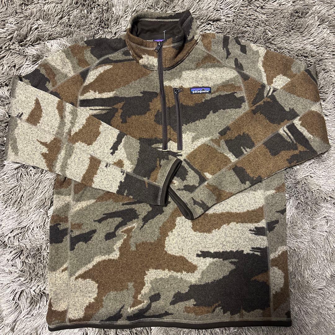 つ*く様 patagonia 迷彩 フリース Mサイズ ハーフジップ