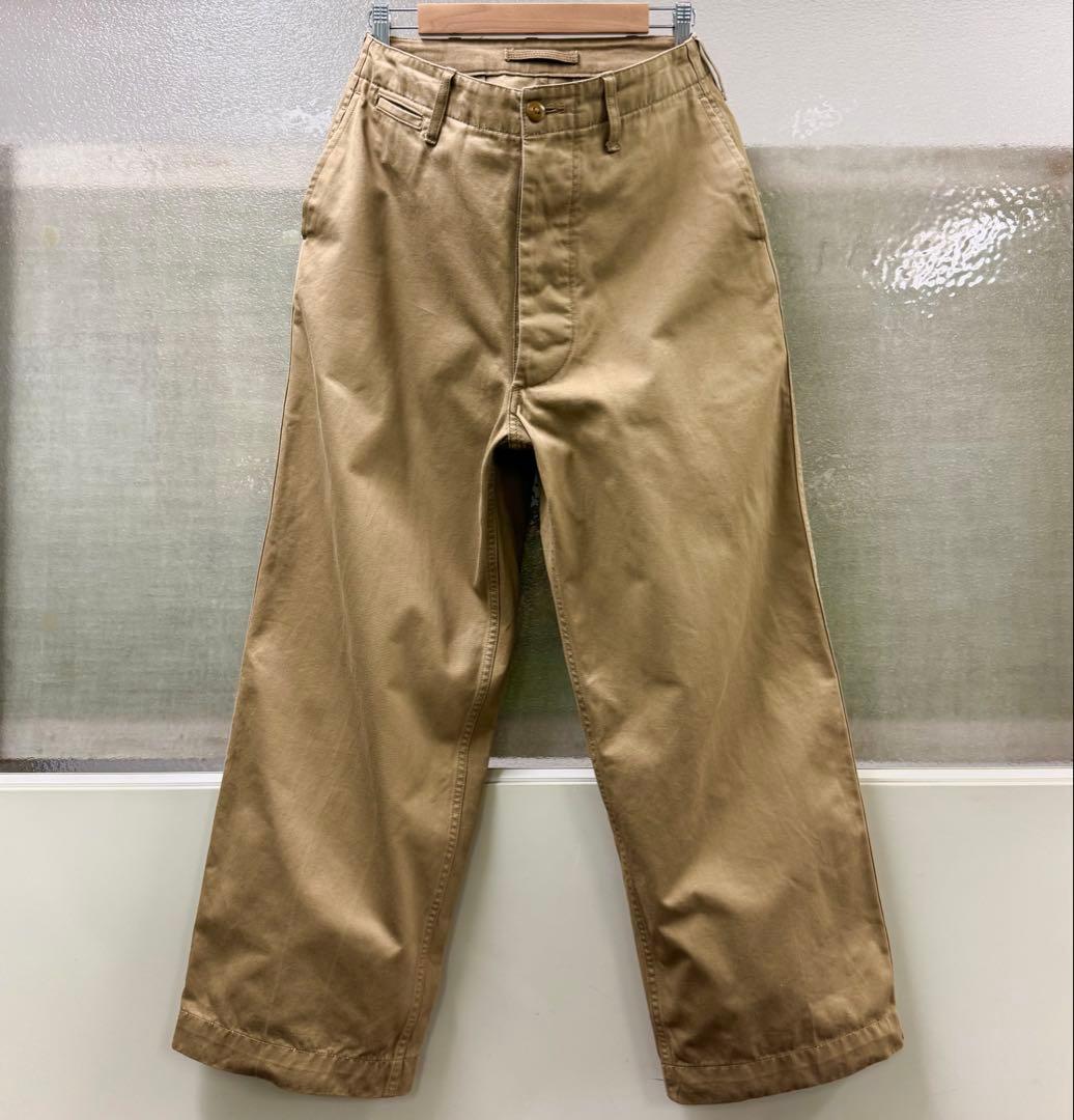 Nigel Cabourn ベーシックミリタリーチノ 32 ベージュ