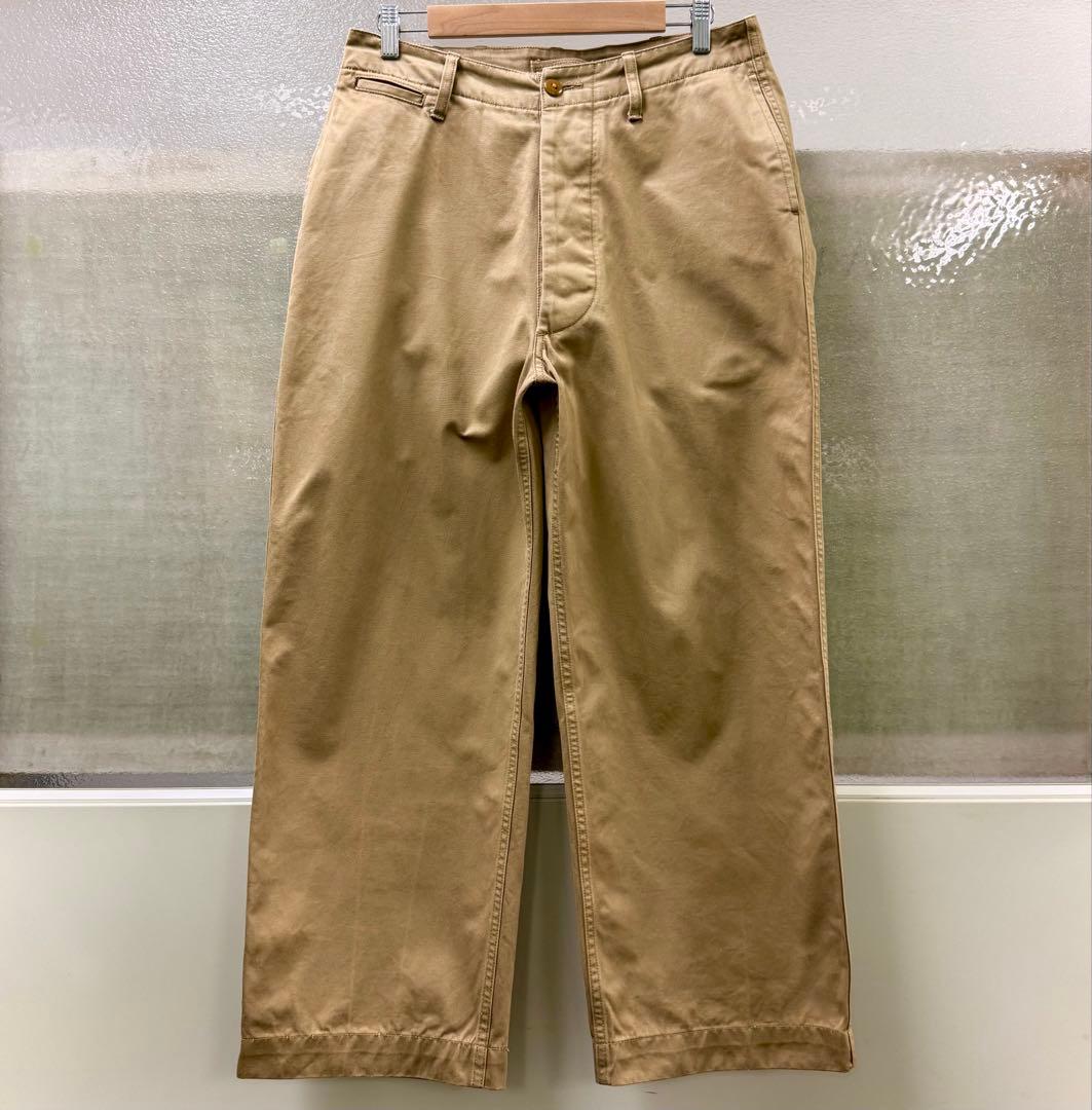 Nigel Cabourn ベーシックミリタリーチノ 32 ベージュ