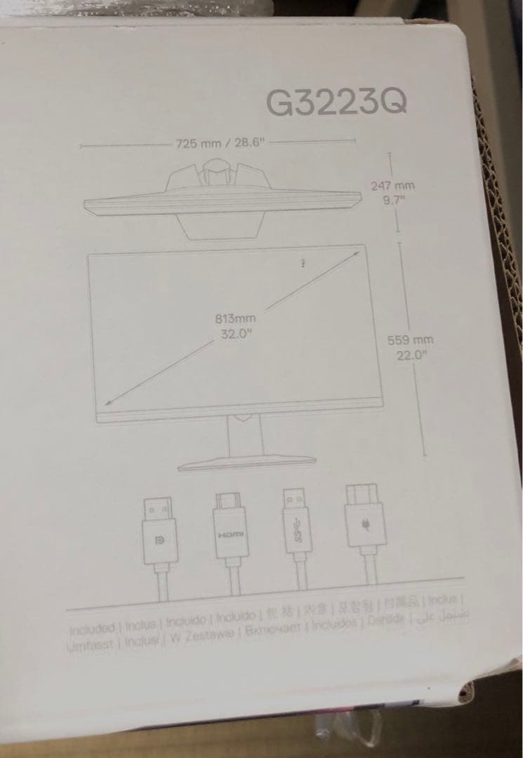 G3223Q　Dell 32 4K UHD Gaming Monitor
