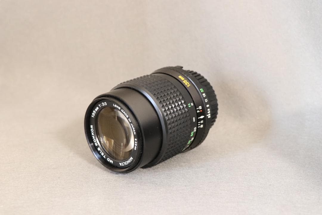 Minolta.28mm 50mmマクロ 135mm単焦点レンズ3本