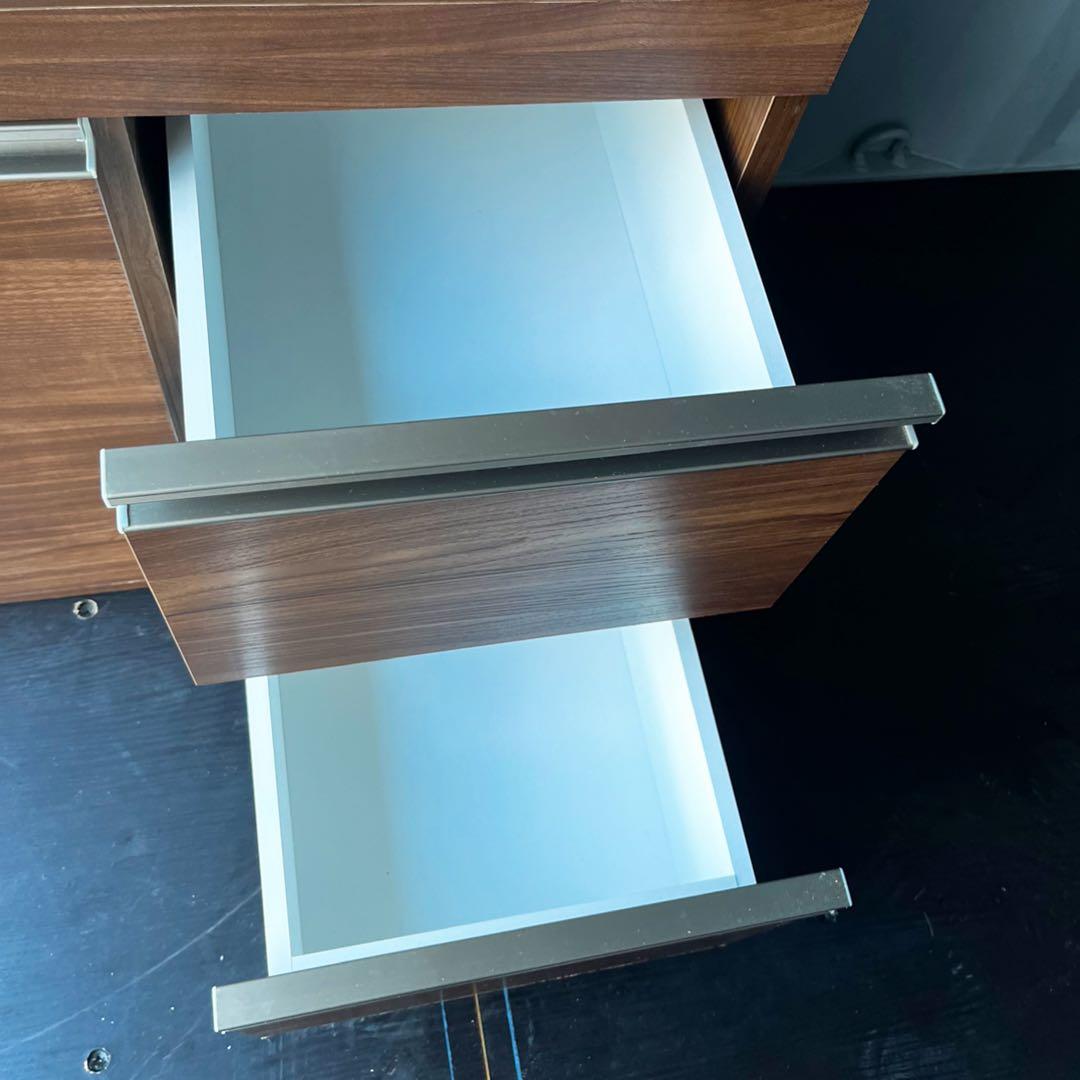 取付無料！クラフト古賀 北欧風ナチュラルウォールナット調キッチンボード 食器棚✨