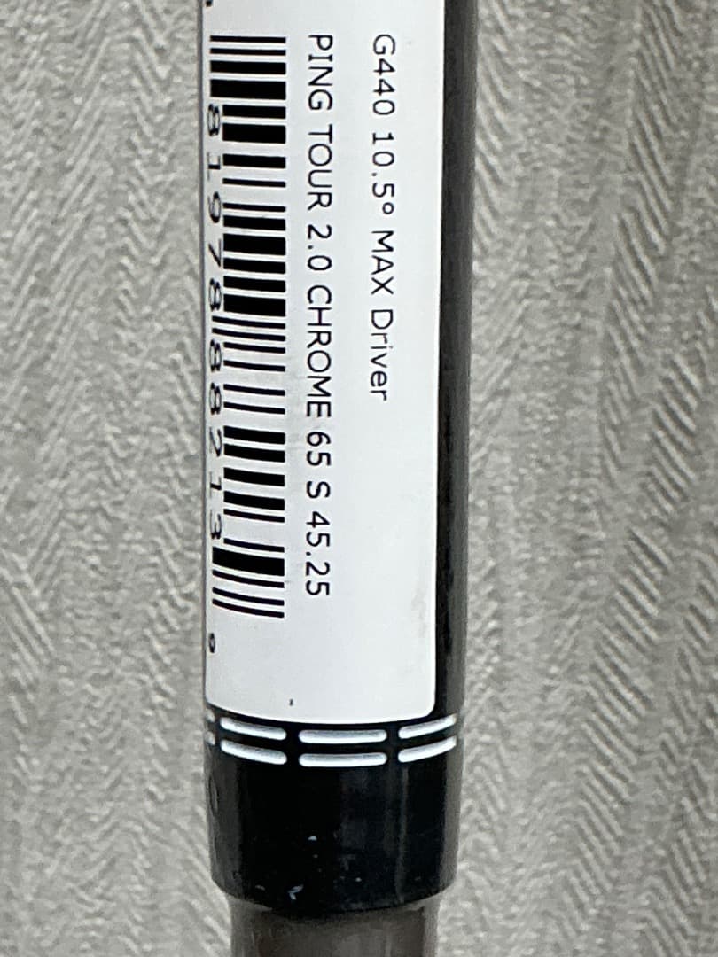 PING G440 純正シャフトTOUR2.0CHROME65S 45.25