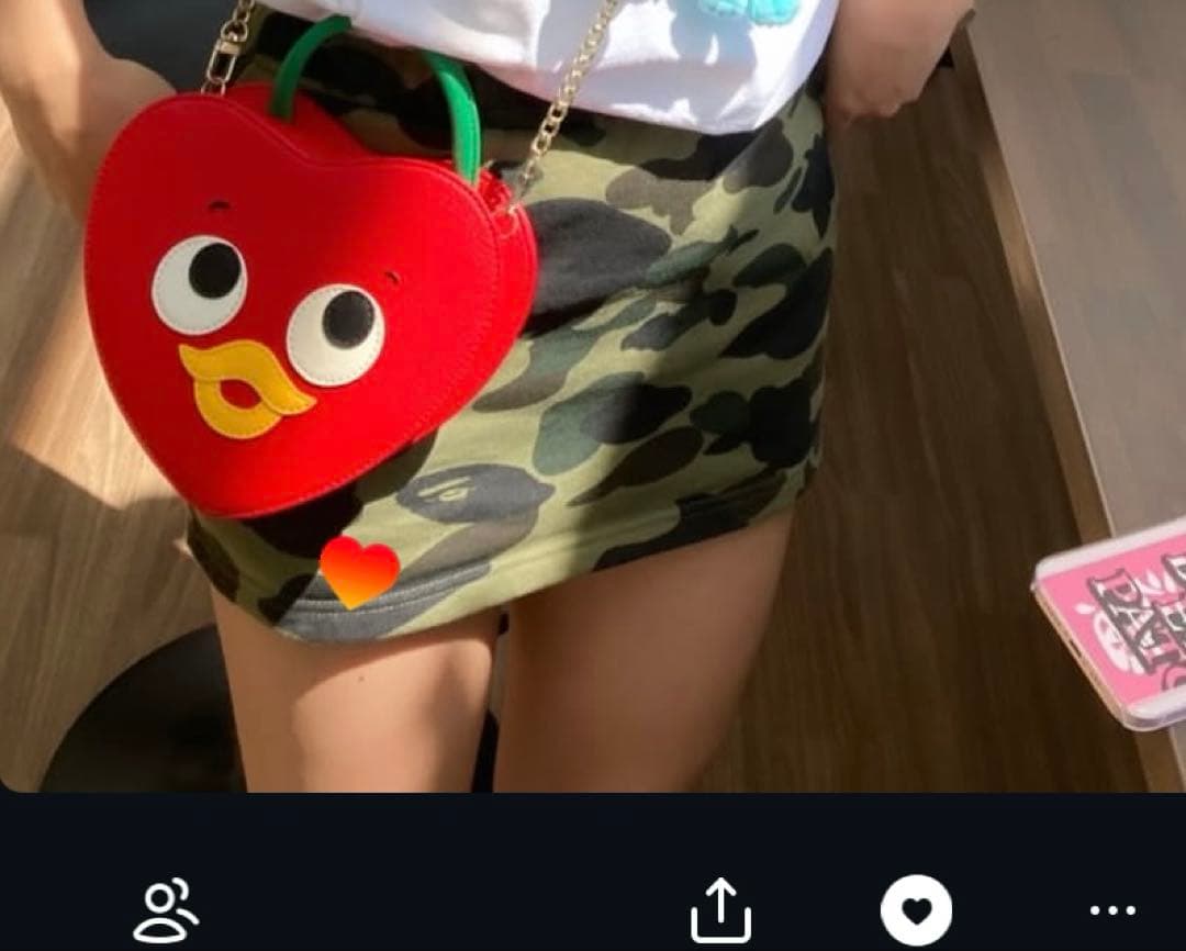 Bape カモフラージュ ミニスカート S