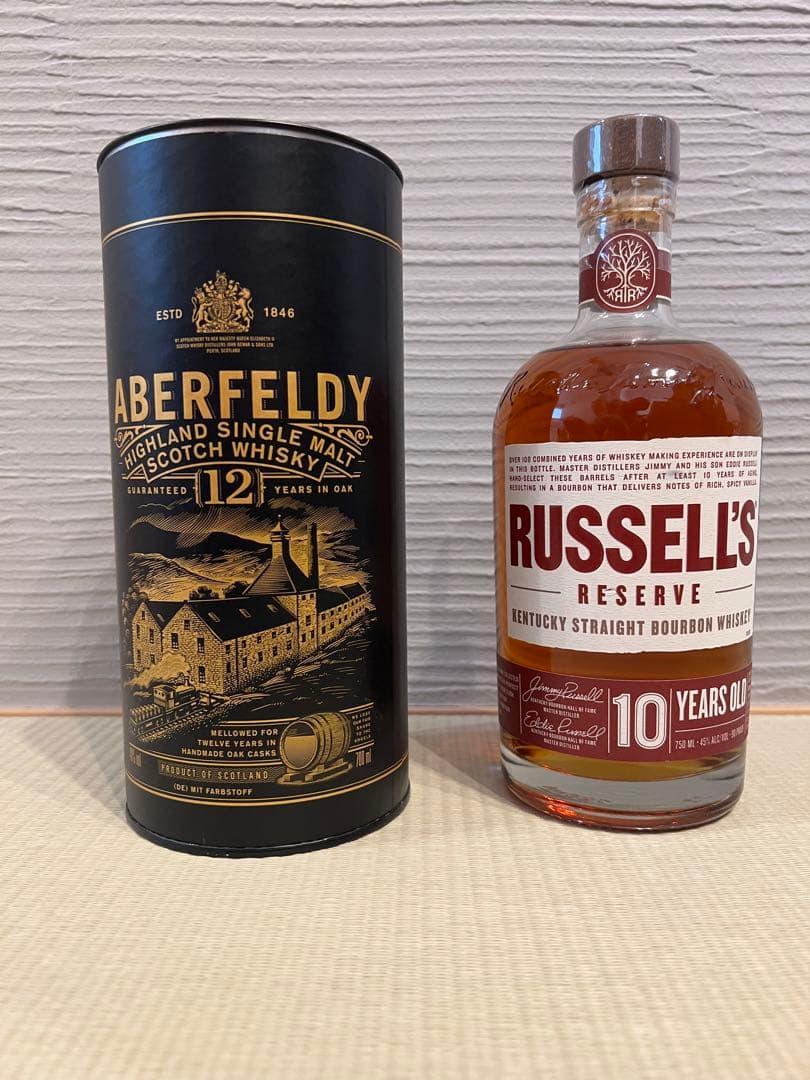 アバフェルディ12年 ラッセルズリザーブ10年　　　2本セット