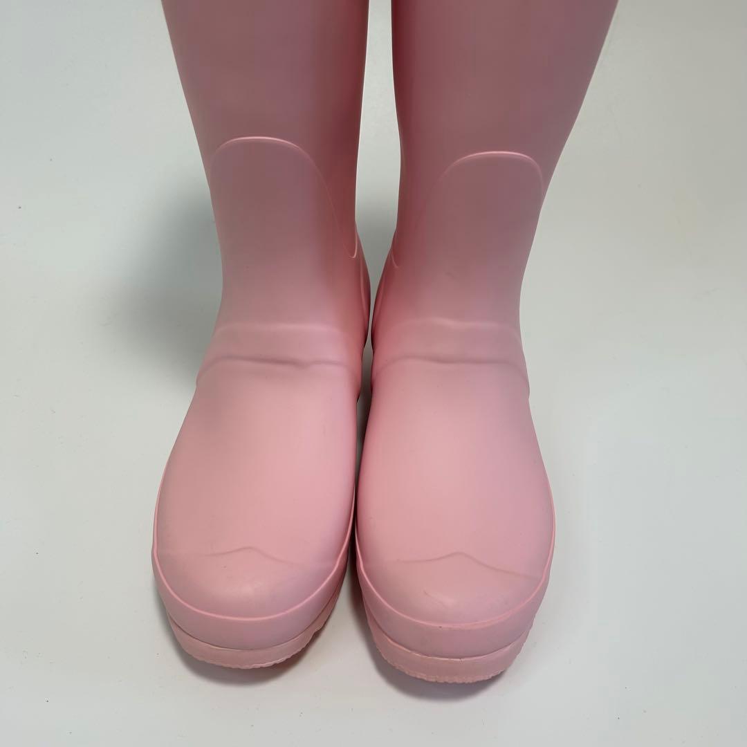 【極美品】HUNTER 長靴 レインブーツ ピンク 24㎝