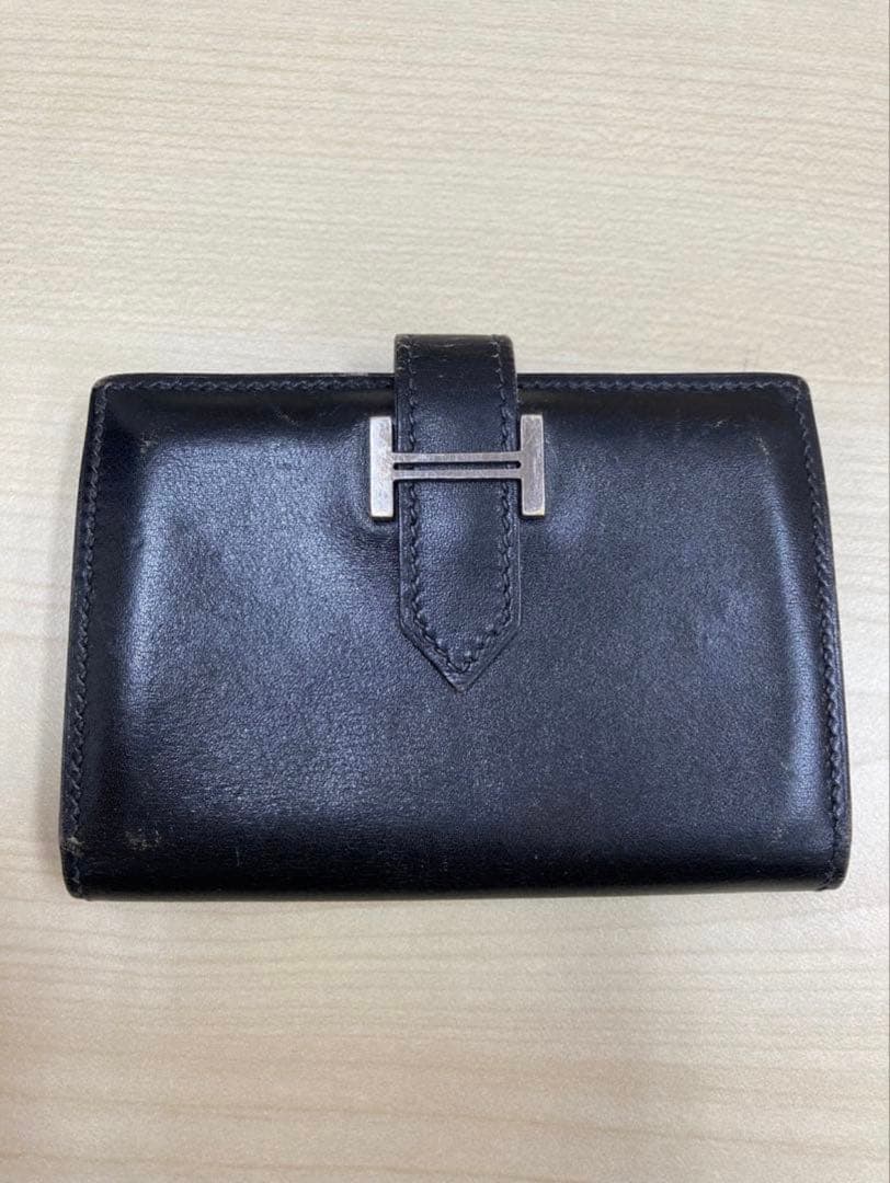 エルメス　ベアン　カードケース　名刺入れ　ブラック　HERMES　ブランド