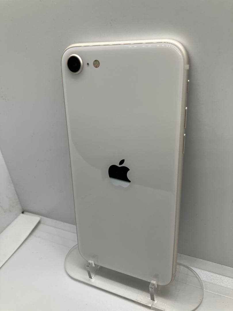 美品 バッテリー100% iPhone SE (第3世代) 128GB ホワイト