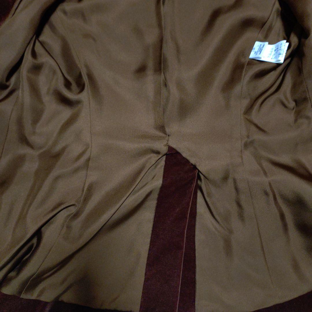 HERMÈS テーラードジャケット 40 バーガンディ