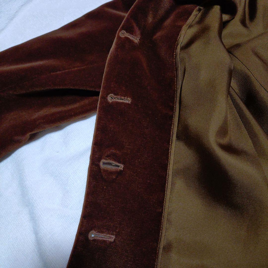 HERMÈS テーラードジャケット 40 バーガンディ