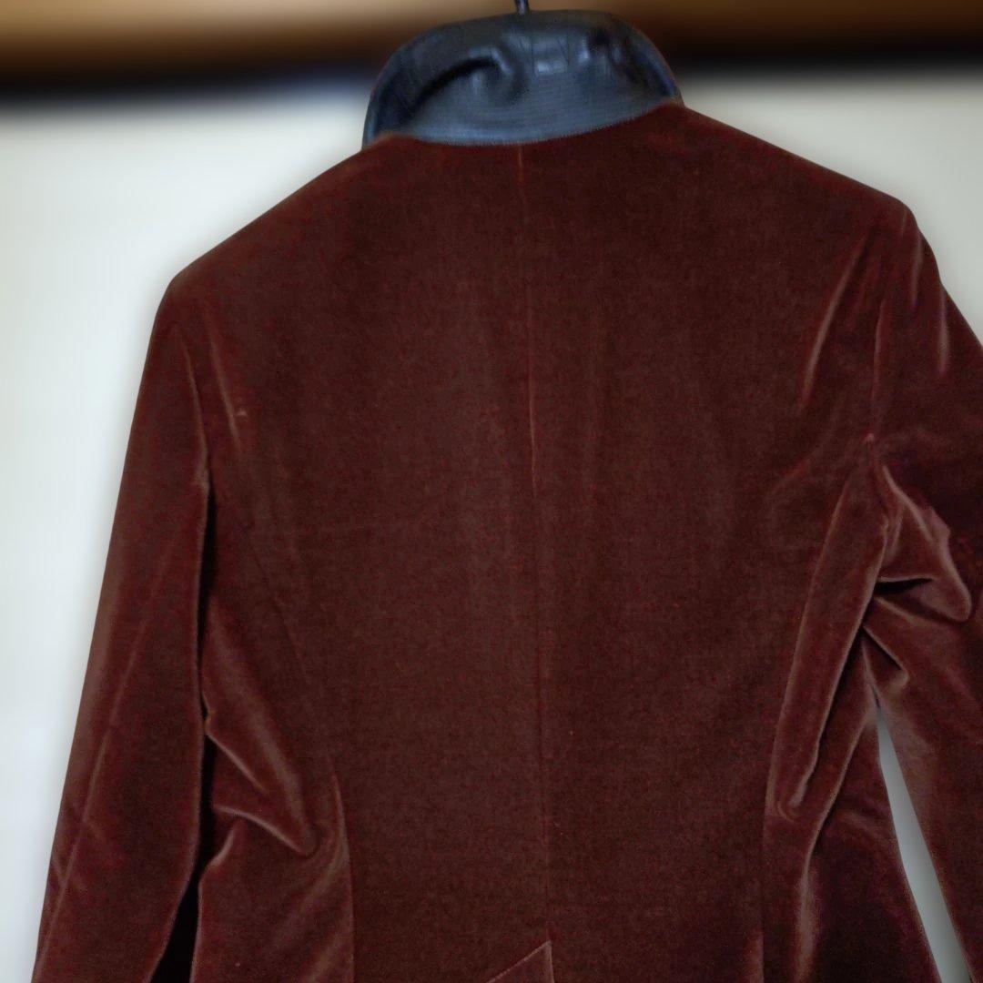 HERMÈS テーラードジャケット 40 バーガンディ