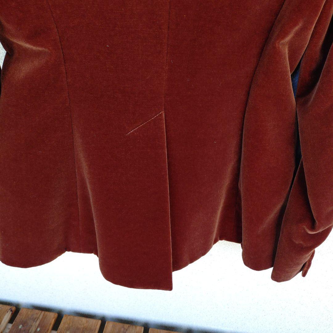 HERMÈS テーラードジャケット 40 バーガンディ