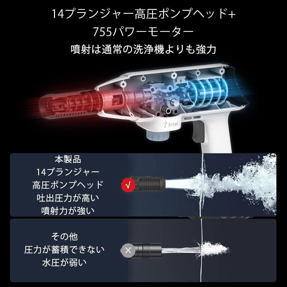 コードレス 大容量バッテリー 高圧洗浄機
