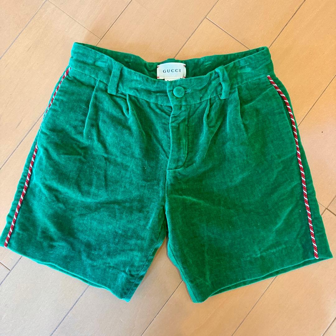グッチ キッズ GUCCI　ベロアジャケット＆ショートパンツ　セットア