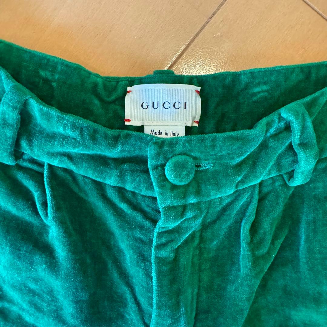 グッチ キッズ GUCCI　ベロアジャケット＆ショートパンツ　セットア