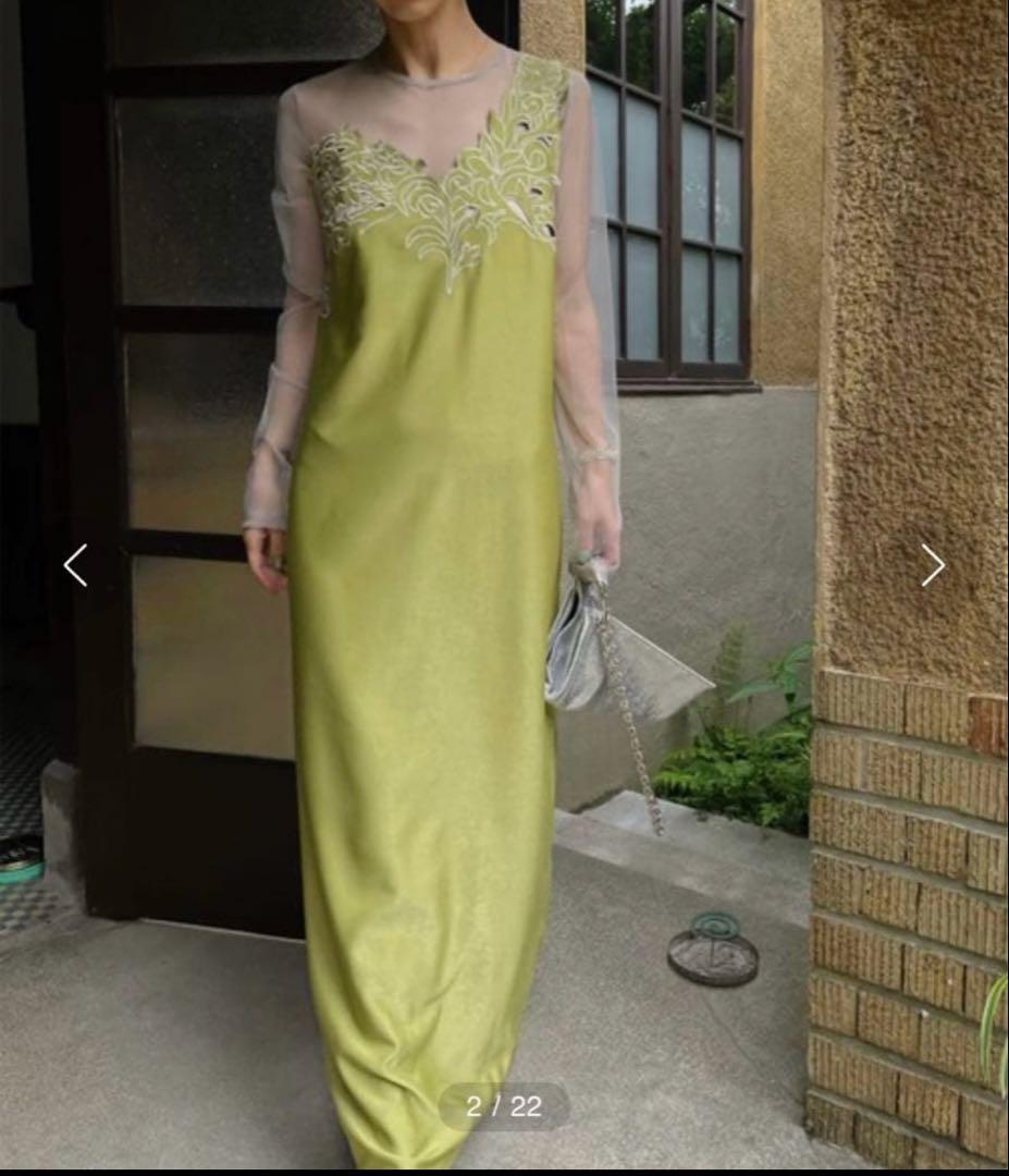 【1回のみ使用】UND RENEE CUTWORK DRESS