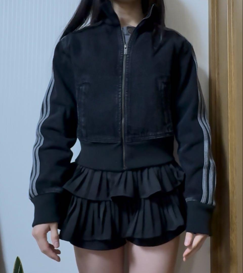 アディダス デニムジャケット 黒 ブラック