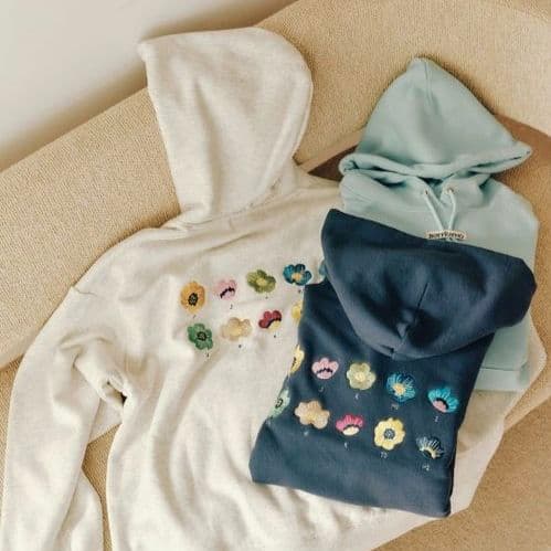 ボーイフレンド シーズン2 × ニコアンド【コラボ フーディー 】ネイビー•L