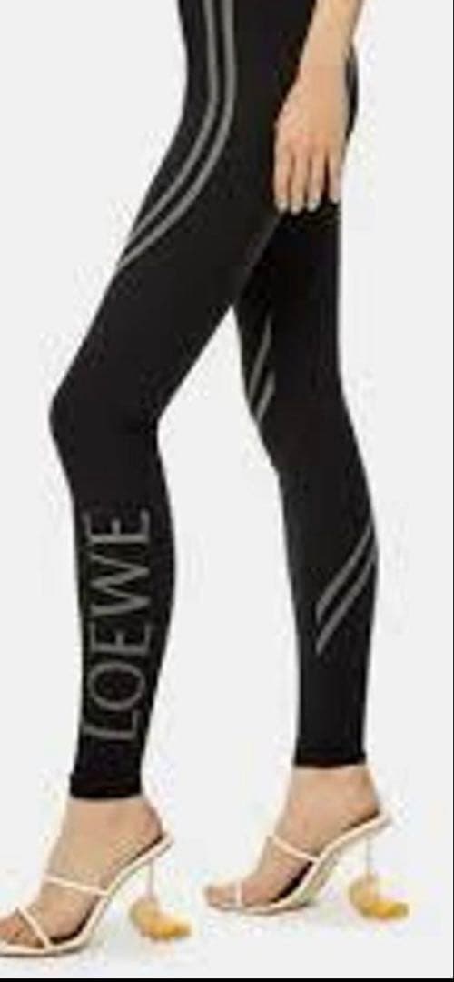 LOEWE (ロエベ) XSサイドロゴ レギンス ボトムス ナイロン
