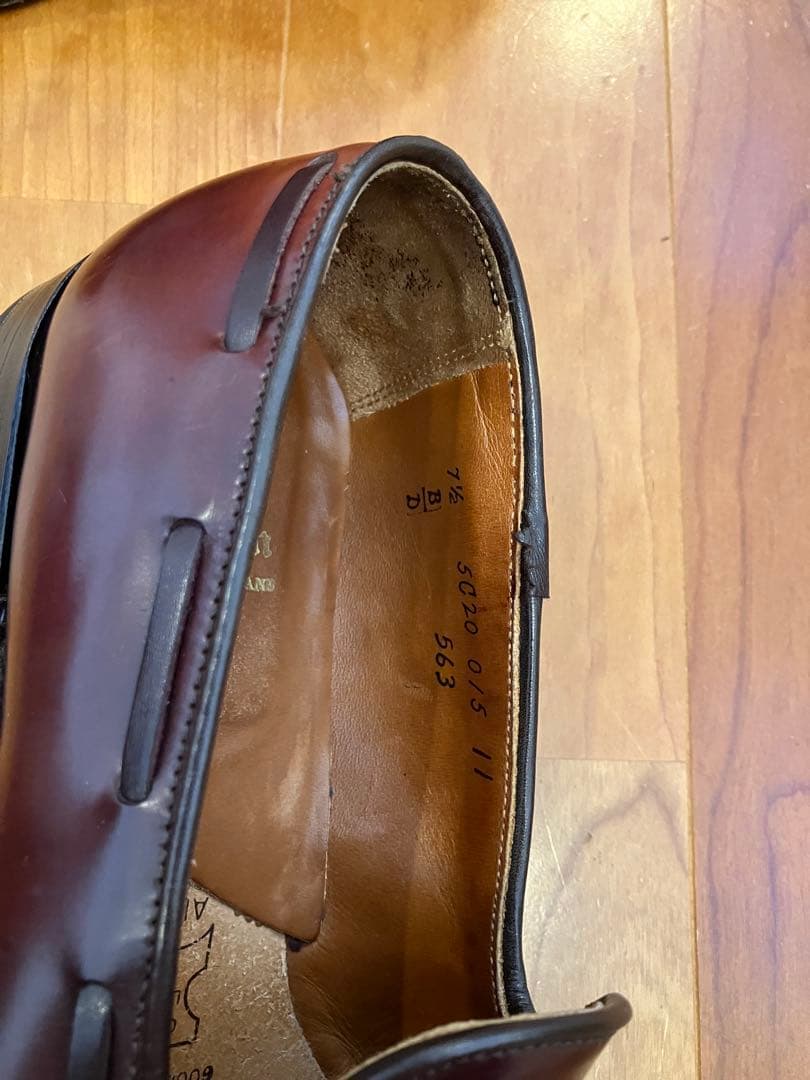 Alden タッセルローファー コードバン バーガンディ　563