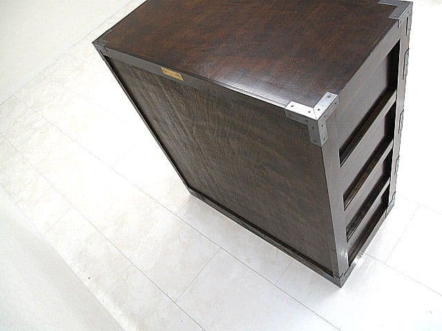 美品 松本民芸家具 507型 ミズメザクラ無垢材 整理箪笥 鉄金具付 約55万