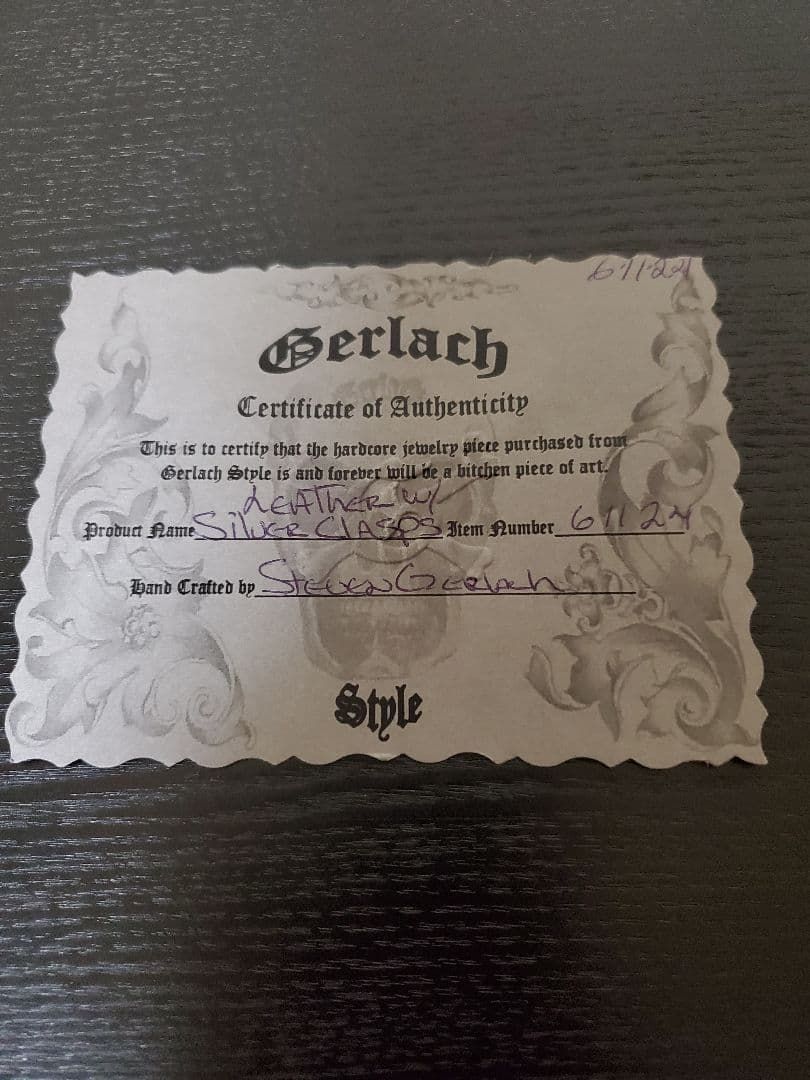 ガーラックスタイル　レザーウォレットロープ　検索　ガボラトリー　レア