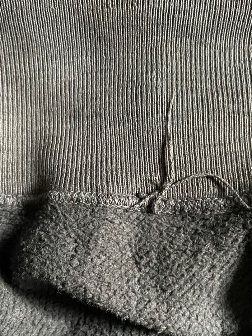 あ*お様 40s 両V ナス紺 スウェット 襤褸