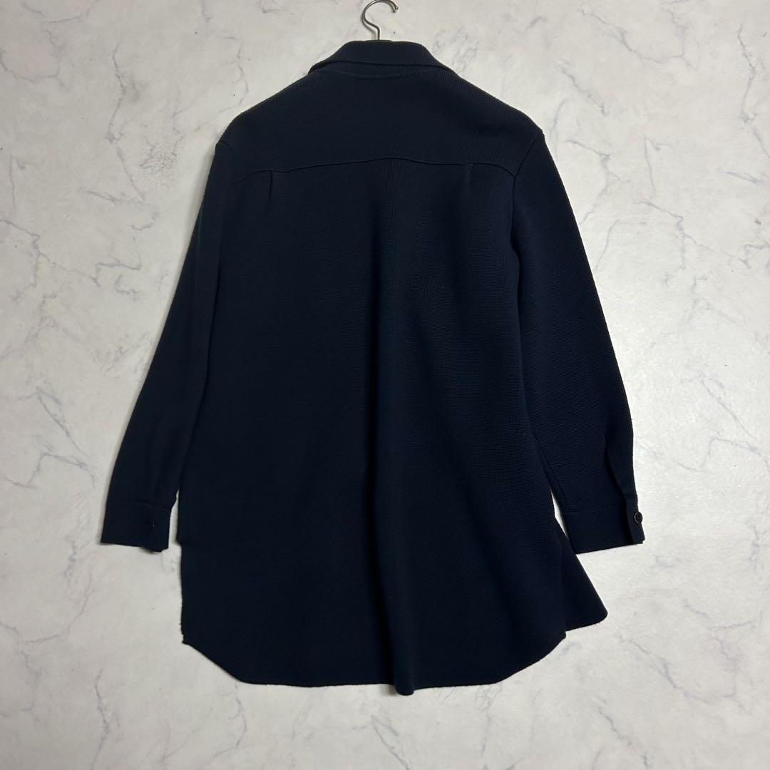 ♡*様 新品ダグ付 MAX MARA ウール ニットジャケット 紺 M刺繍オーバ