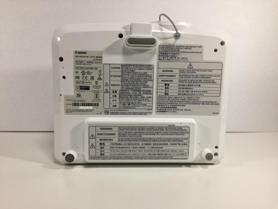 Canonプロジェクター・LV-WX320・使用時間【20h】・3200lm・⑧