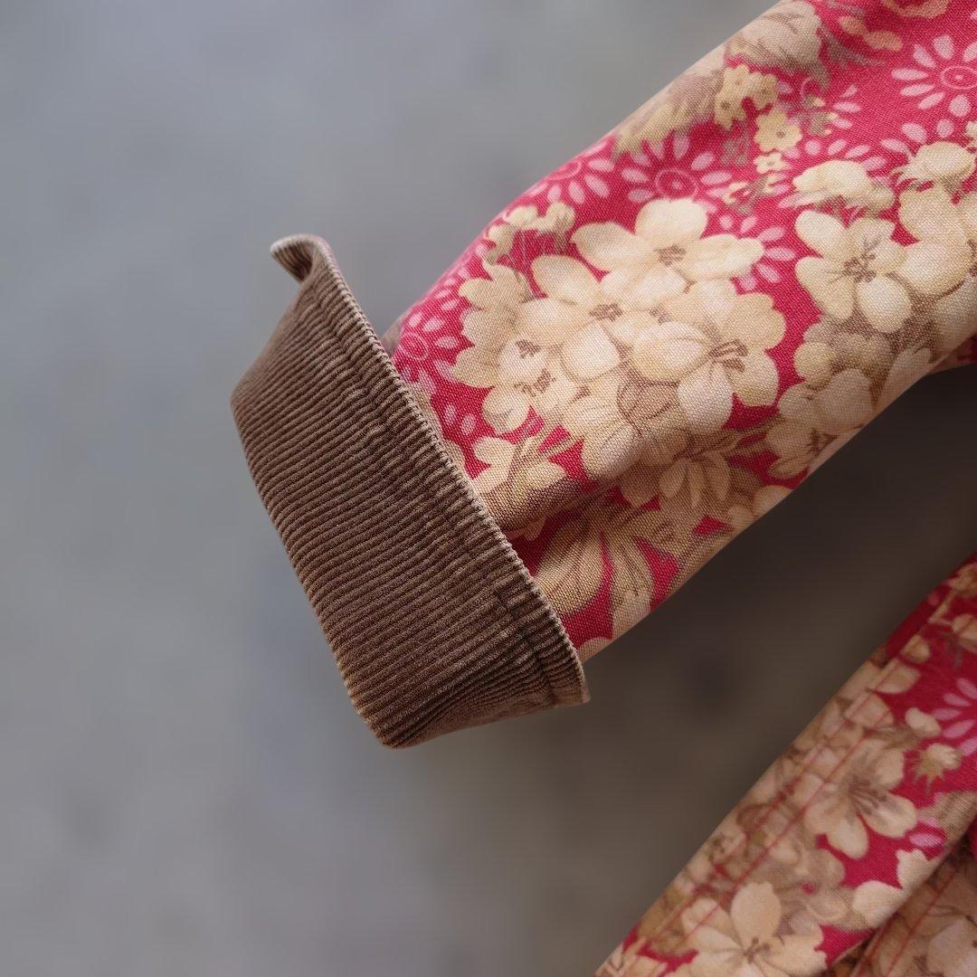 80年代 LLbean ハンティングジャケット 花柄 カバーオール チョア