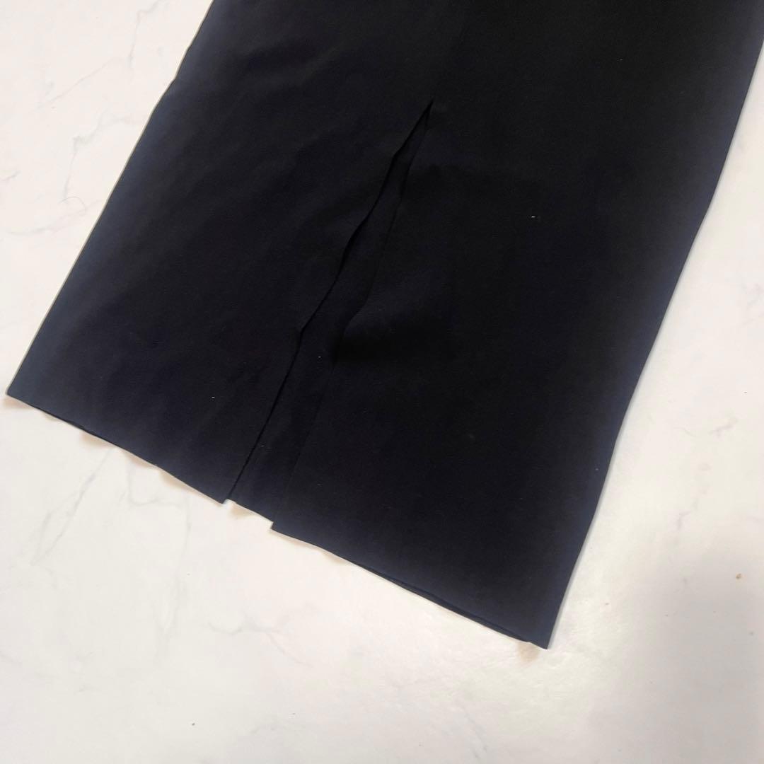 美品　ADAM ET ROPÉ FEMME ペプラムコンビニットワンピース