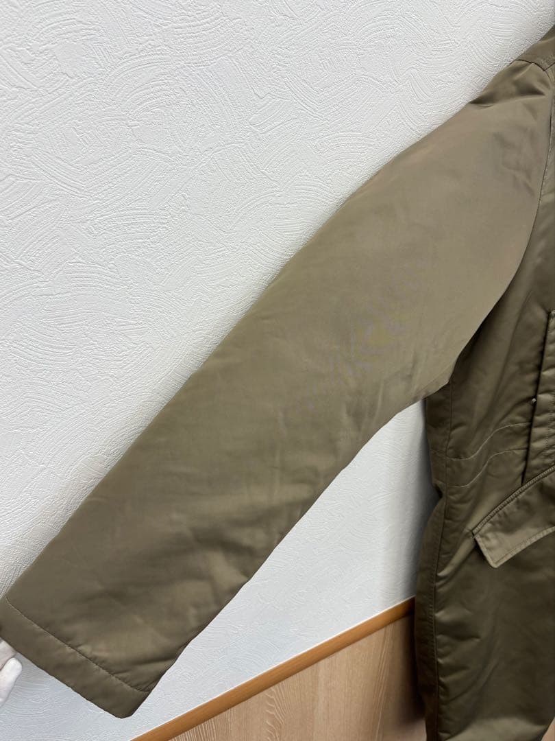 極美品 Dior ディオール 1947刺繍 ナイロン フーデッドコート 48