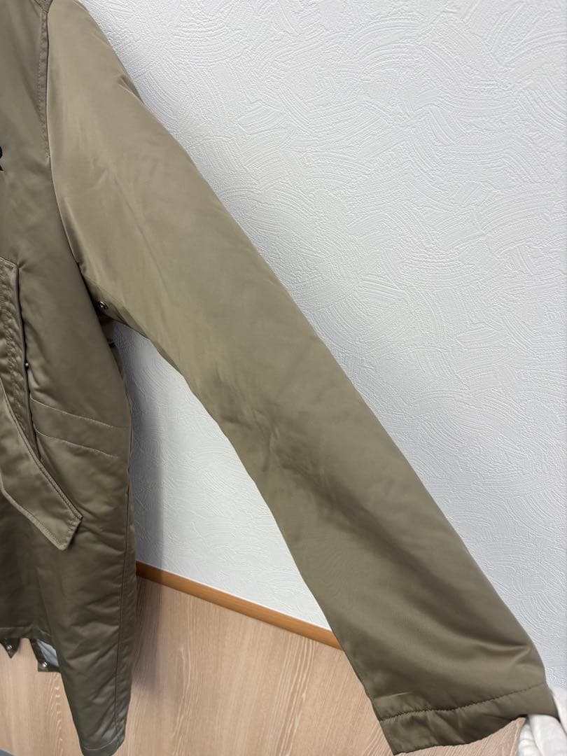 極美品 Dior ディオール 1947刺繍 ナイロン フーデッドコート 48