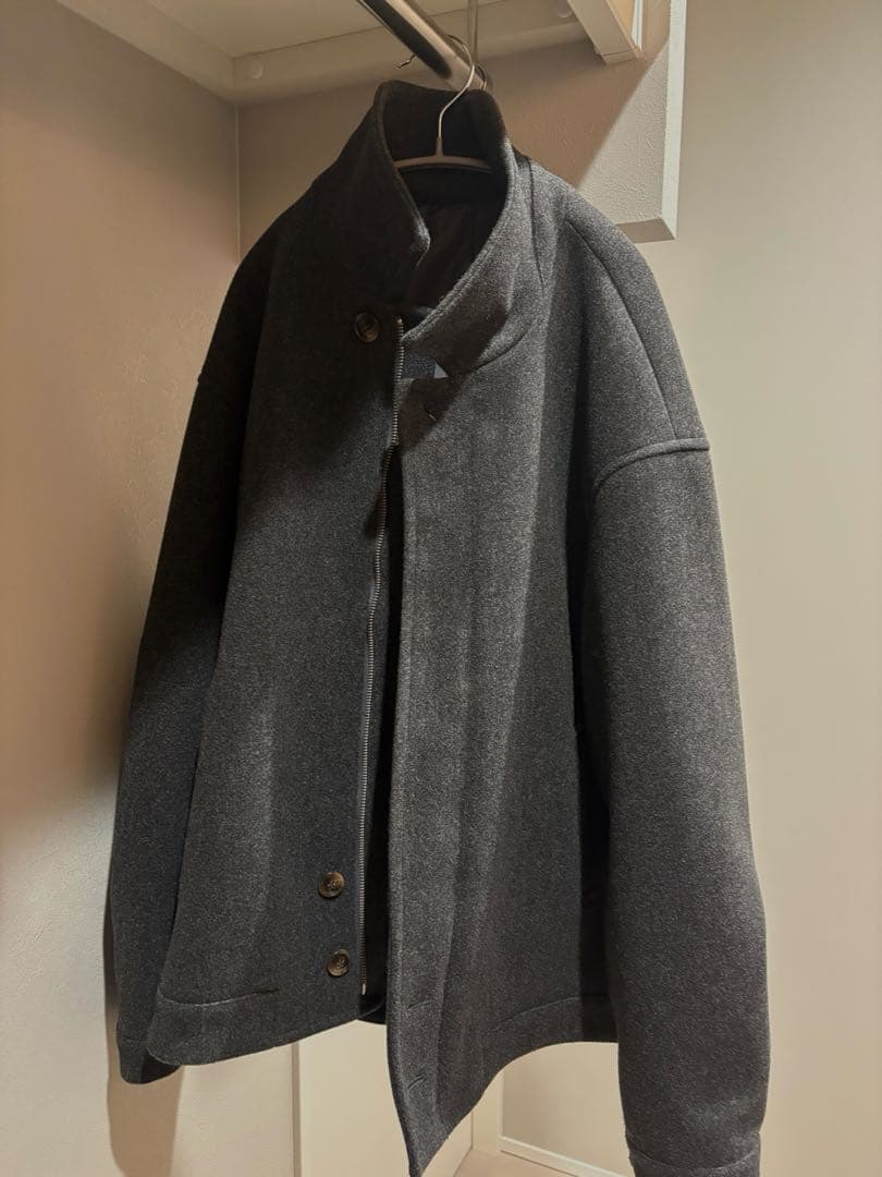 select MOCA ビッグシルエットミドルコート　ダークグレー