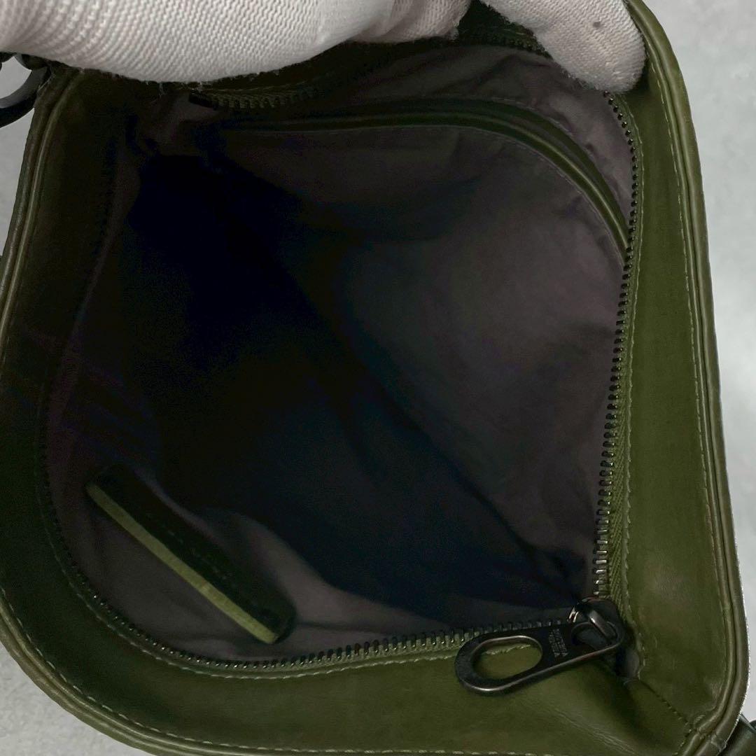 ボッテガベネタ イントレチャート ショルダーバッグ グリーン 276356