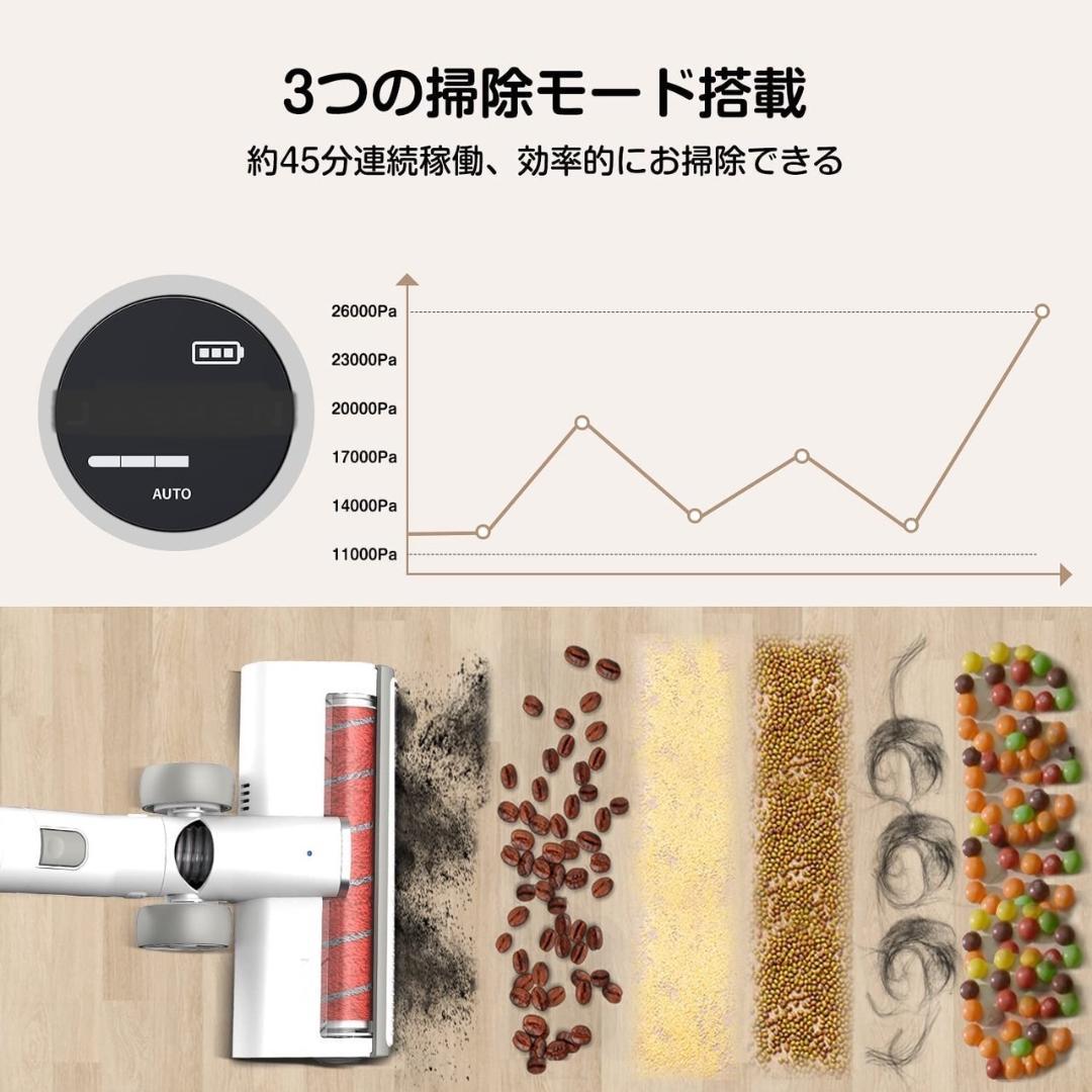 ❤ダストセンサー搭載❣隠れている埃やゴミを自動で感知♪❤コードレス掃除機