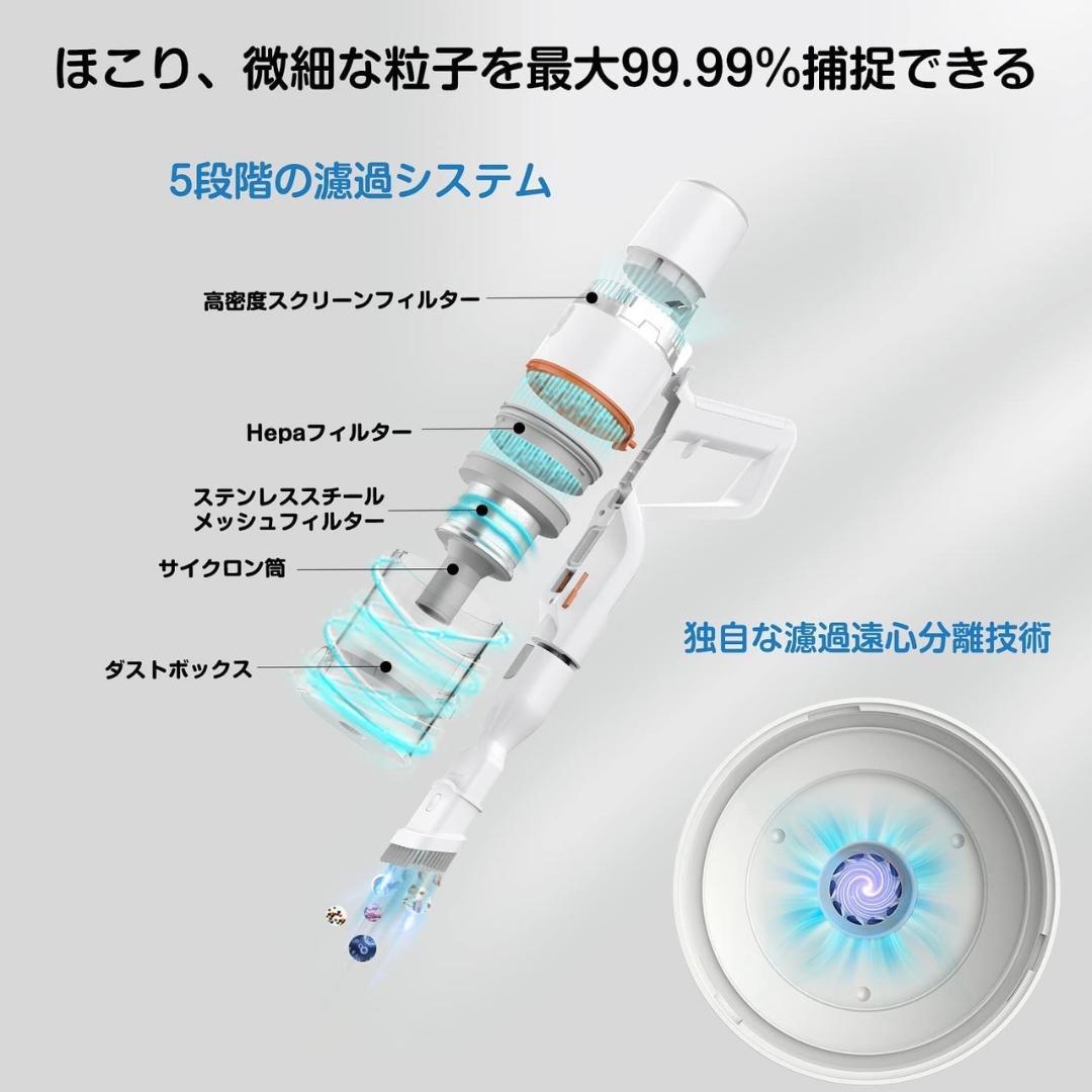 ❤ダストセンサー搭載❣隠れている埃やゴミを自動で感知♪❤コードレス掃除機