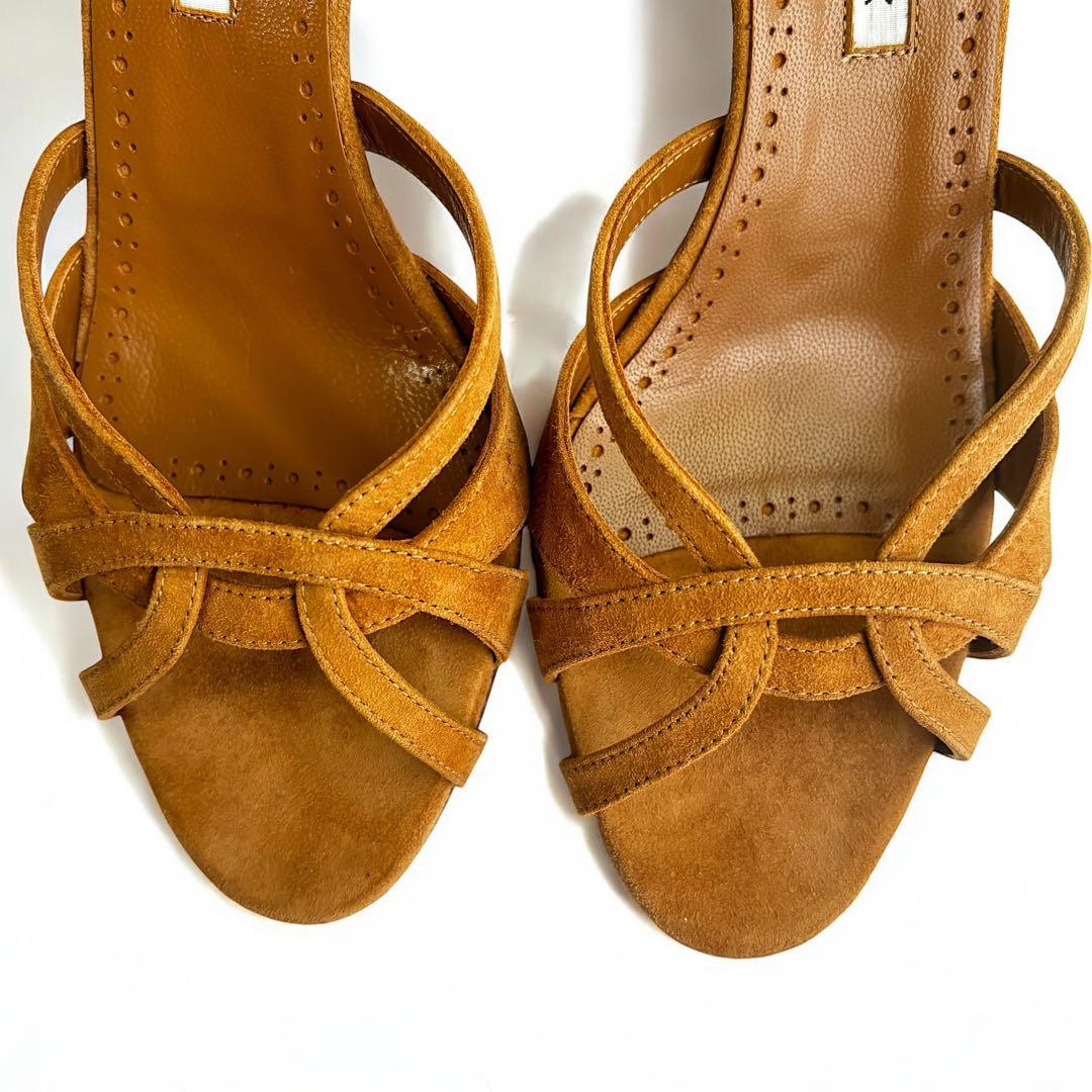 【極美品】MANOLOBRAHNIK マノロブラニク ミュール サンダル 38