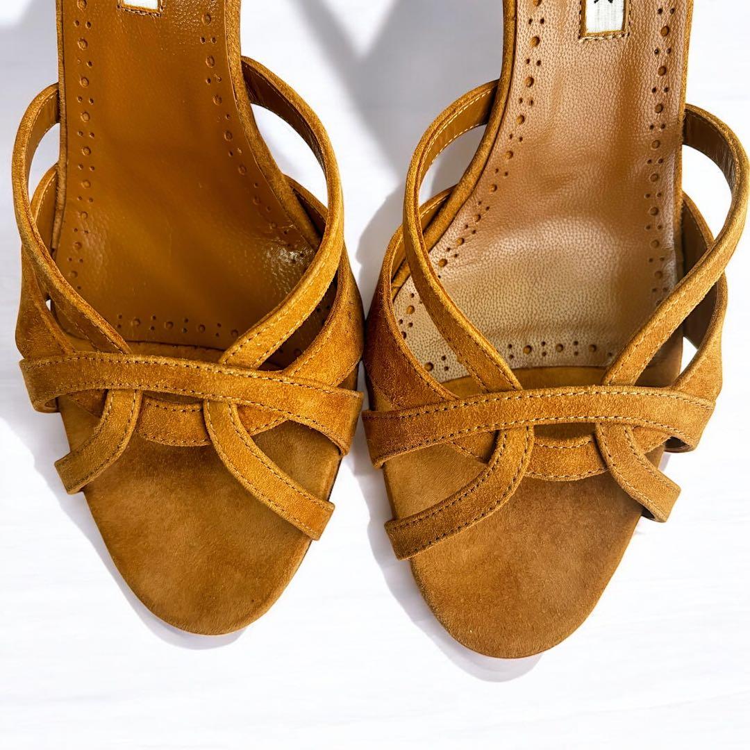 【極美品】MANOLOBRAHNIK マノロブラニク ミュール サンダル 38