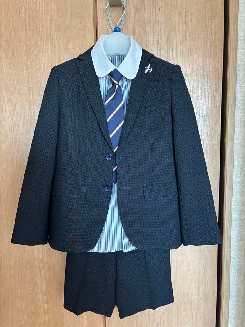 【美品】petitmain フォーマル　入学式　スーツ　130 男の子
