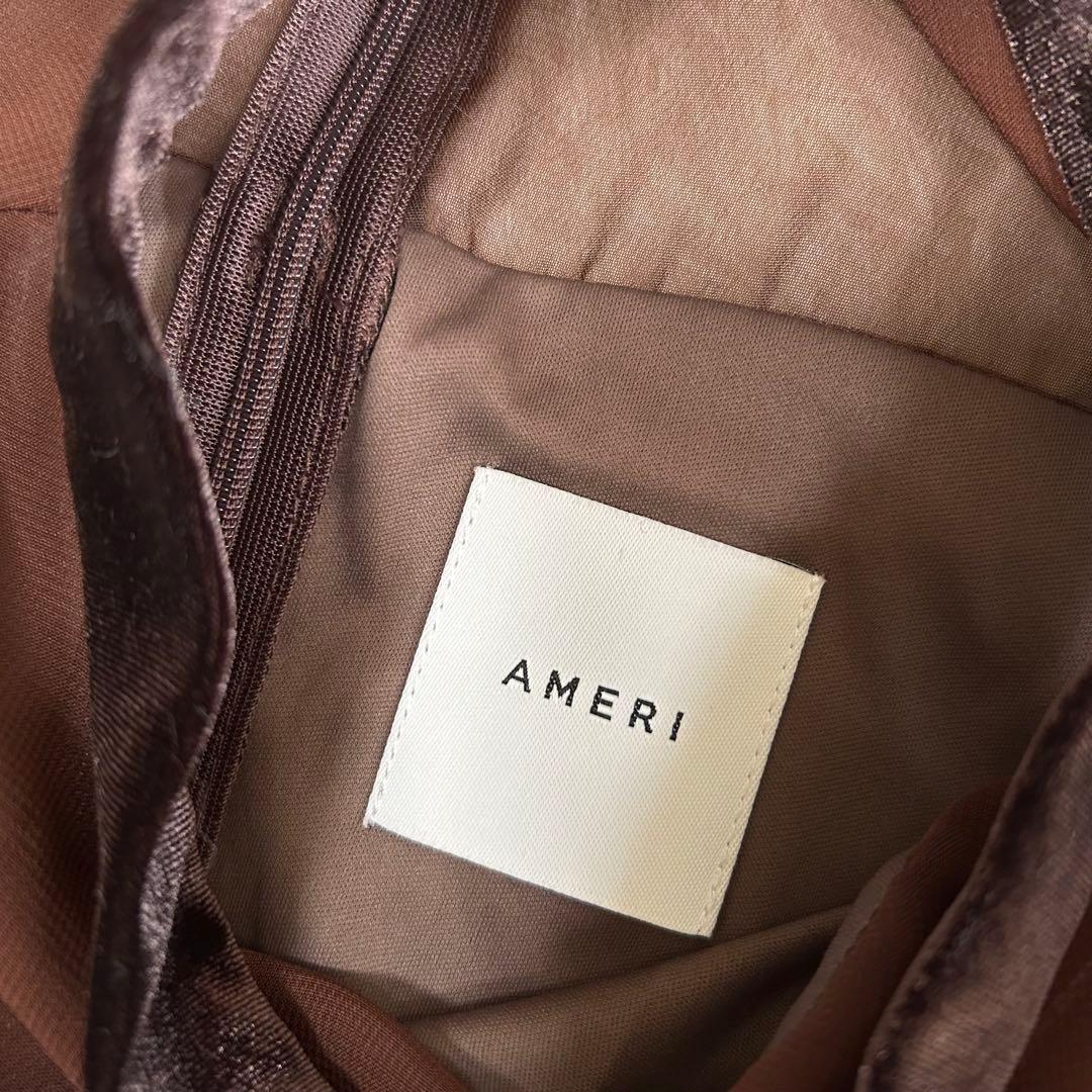 【AMERI】SHEER LACE DRESS シアーレースドレス オケージョン