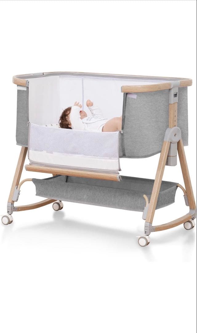 Donpemu ベビーベッド 添い寝ベッド【ジャンク品】