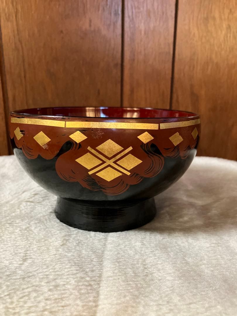 GATZさま専用 秀衡塗　木製本漆 古代椀 蓋なし 2個