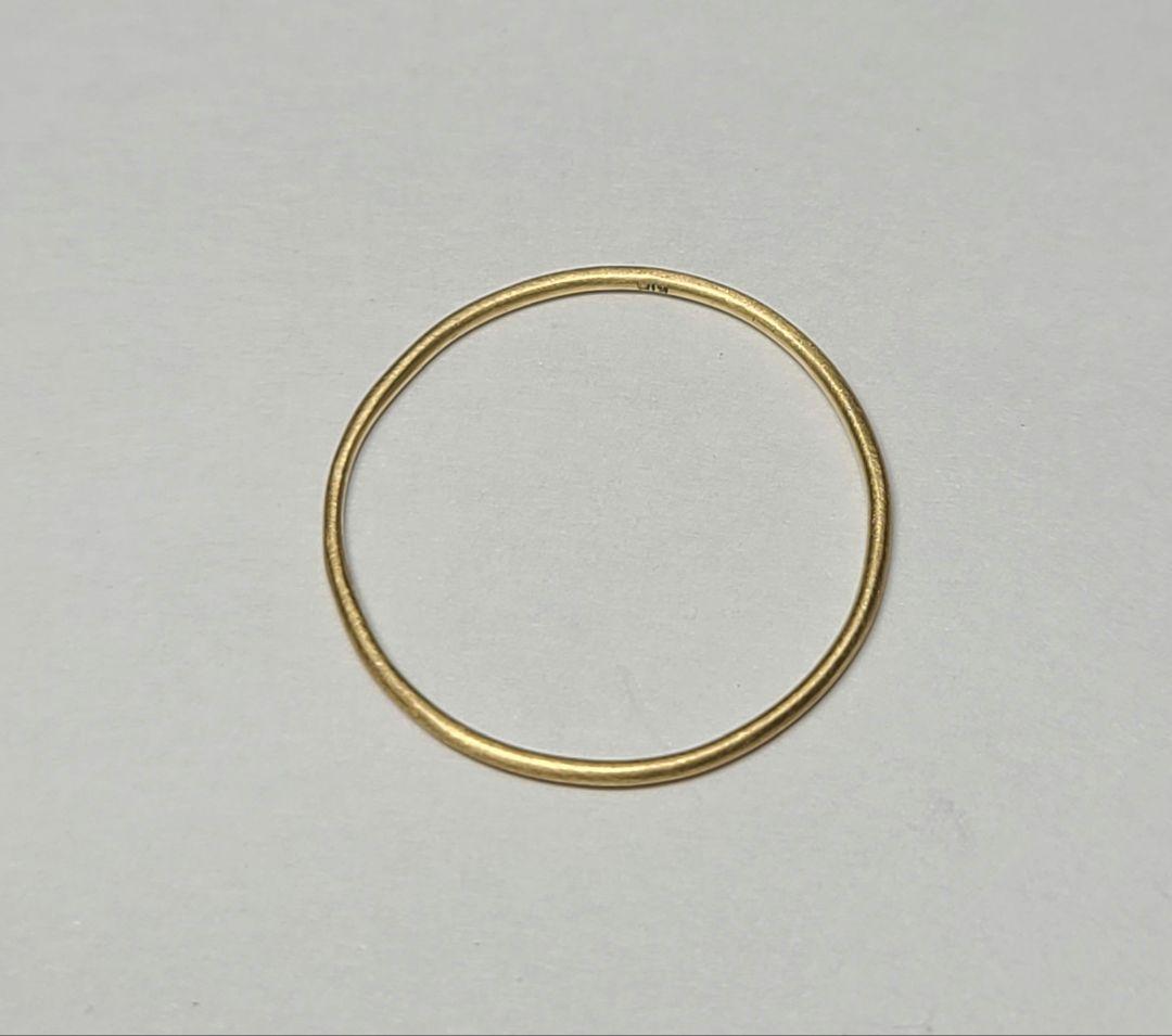 重ねづけにもぴったりです!★18金プレーンリング★