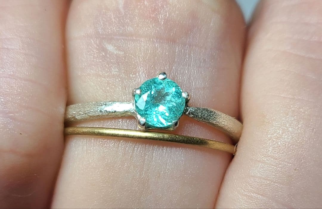 重ねづけにもぴったりです!★18金プレーンリング★